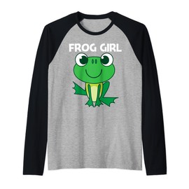Cute Frog Design For Girls Mom Forest Zoo Pet Animal Catcher Raglan Baseball Tee
