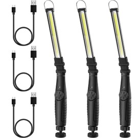 Honoson Rechargeable LED Work Light 700 Lumens COB Work Lights Magnetic Work Light with Power Capacity Indicator and USB Cable, 360 Rotate for Repair Home Garage Emergency Outdoor (3)