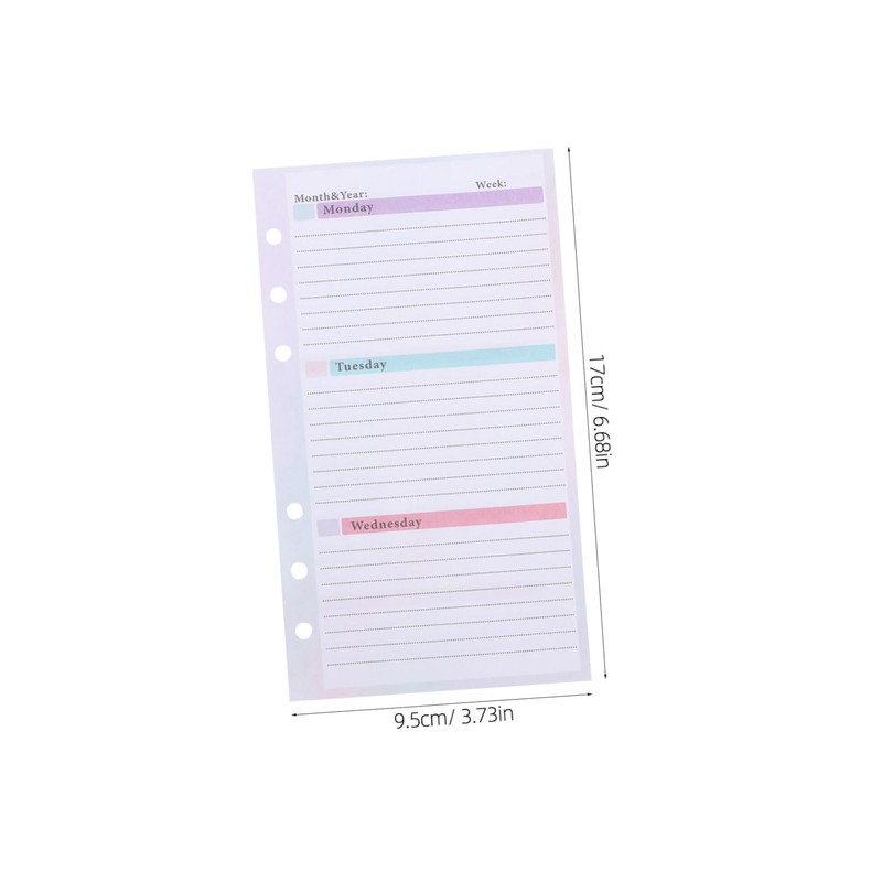 Operitacx Efficient Weekly Planning Pad Large Weekly Planner Notepad Refillable