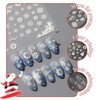 10 Sheets Snowflake Nail Art Stickers 3D Self Adhesive Christmas