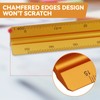 SZXMDKH 30cm Triangular Scale Ruler, Metal Ruler for Architects 1:100,