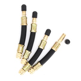 4Pcs 150mm Truck Car Dual Flexible Tire Wheel Valve Transit Extension Adaptor Vehicle Tire Valve Extension Adaptor