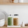 novelinks 32 OZ Clear Plastic Mason Jars with Lids -