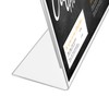 HMF 46931 Acrylic Table Stand Oblique DIN A6 Landscape Format