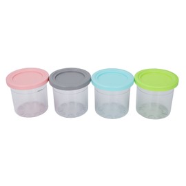 4 Pack Ice Cream Containers Freezer Food Storage Tubs 501 To 600ml Capacity Airtight Homemade Ice Cream Cups for NC299 for NC300s