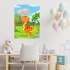 ASTARON Pin The Tail on The Dinosaur Party Game with