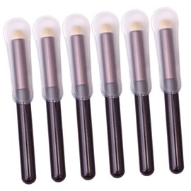NOLITOY 6pcs Makeup Brush Beaded Headpiece Eye Make up Brushes Dual Using Sponge Face Tools Makeup Beauty Sponge Smudge Brush Lip Man-made Fiber Makeup Puff With Hat