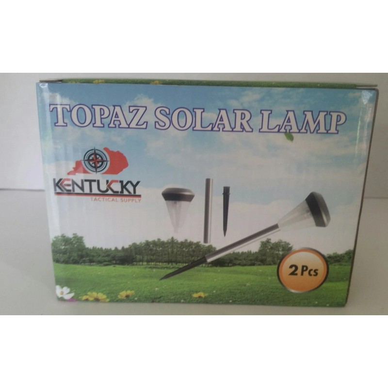 Kentucky Tactical Supply TOPAZ SOLAR LAMP......2 LAMP SET.......4 BOXES