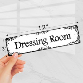 12x3 Inch Dressing Room Sign Changing Room Door Signage for Boutique Shop Salon Shop Retail Clothing Store Spa