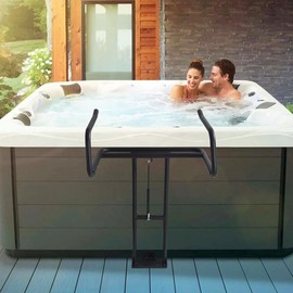 GarveeLife Hydraulic Swimming Pool Spa Cover Lift, Hot Tub Lift, U-Arms Spa Cover Lifter Adjustable Height 30''-40'' and Width 53''-93'', Mounted Underneath on One Side for Various Sizes of Bathtubs