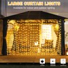 echosari 600 LED Curtain Lights Plug in, 20Ft x 10Ft