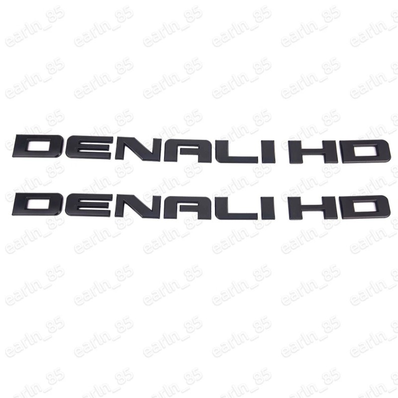 GMC 2x Denali HD Side Door Tailgate Letter Nameplate Emblem