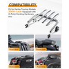 PBYMT Chrome Detachable Stealth Mounting Luggage Rack Compatible for Harley