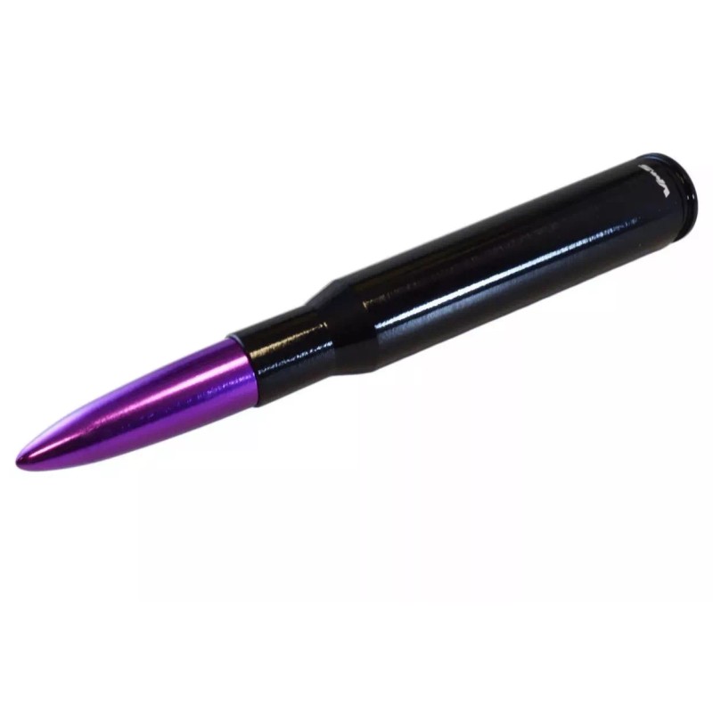 VMS RACING Black And Purple Bullet Antenna For ALL FORD