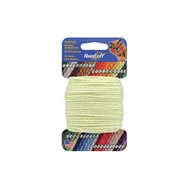 Needloft Craft Yarn, 20-Yard, Eggshell
