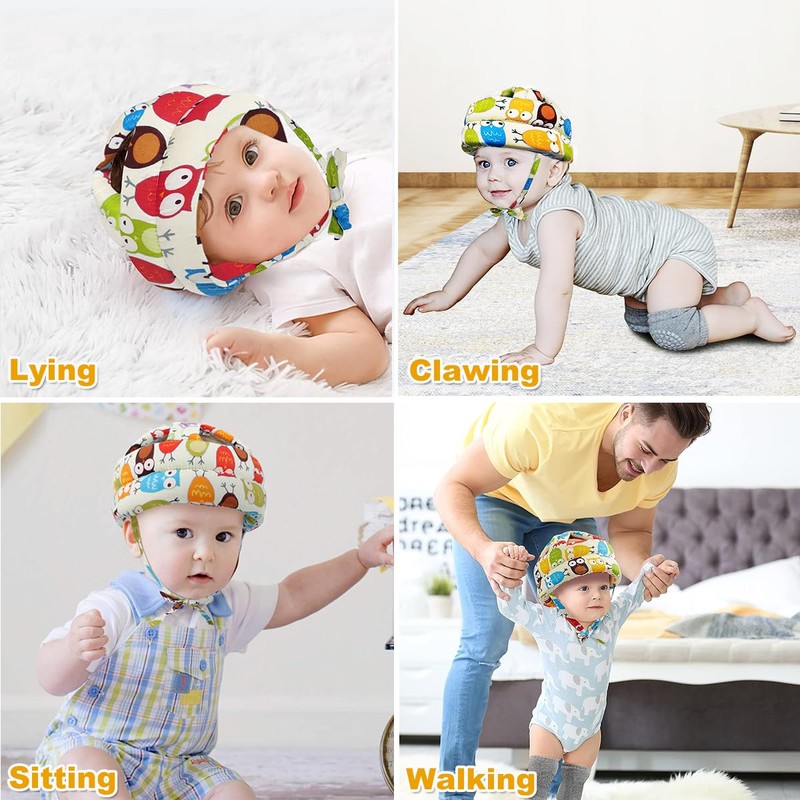 IUMÉ - Casco de seguridad para bebés pequeños, ajustable, protector