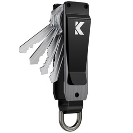 Keymarx Key Organizer for Men Compact Key Holder Minimalist Key Case Metal Key Chain Key Holder for Keychain Secures 2-5 Keys