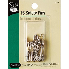 Dritz 72-1 Safety Pins, Size 1 (15-Count)
