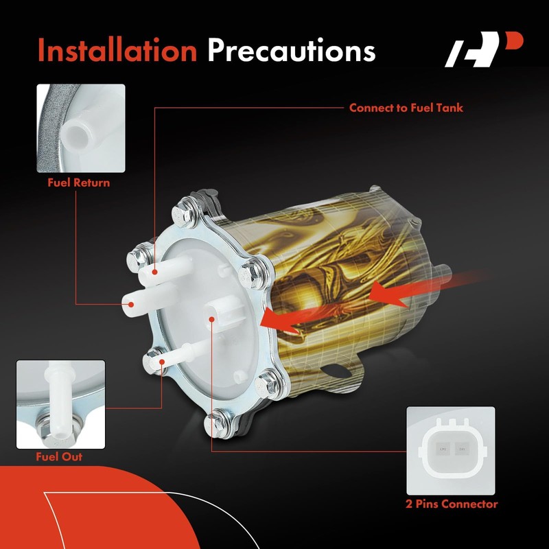 A-Premium Electric Fuel Pump for ATV Compatible with Honda TRX420