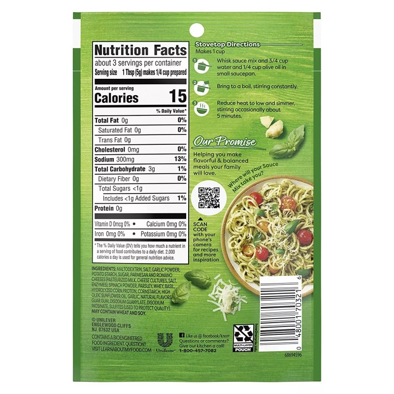 Knorr Sauce Mix Pasta Sauce For Simple Meals and Sides