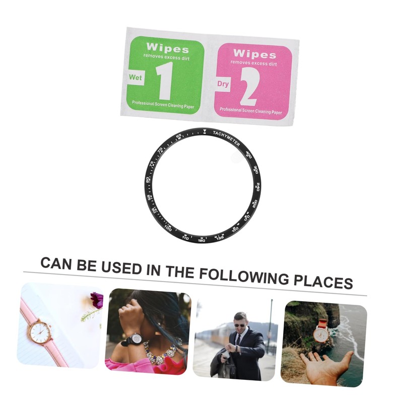 Outanaya Smartwatch Bezel Metal Bezel Cover for Watch Anti-Scratch Lightweight