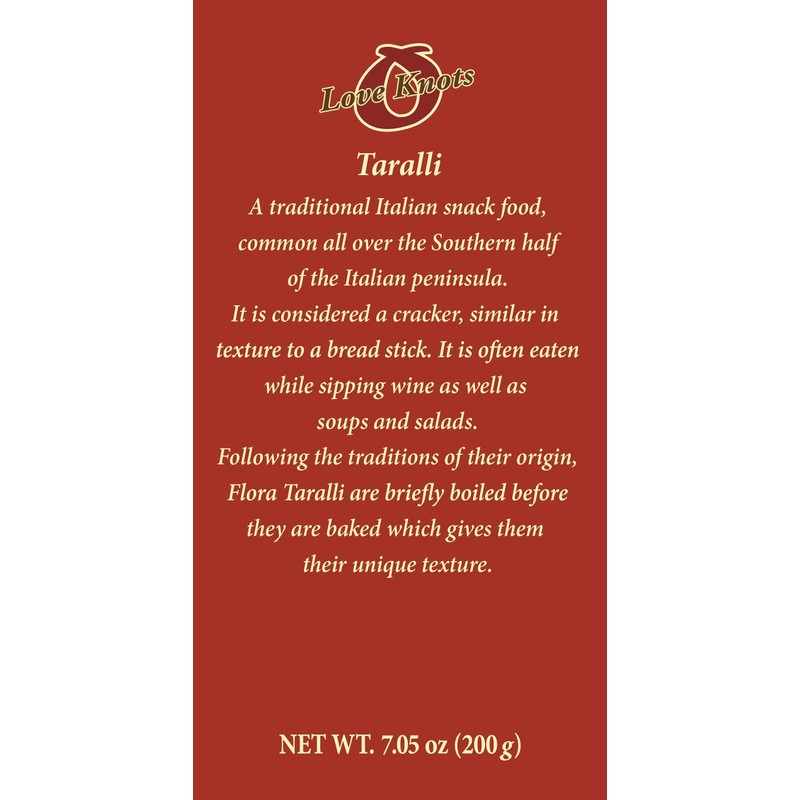 Flora Imported Taralli (Black Pepper)