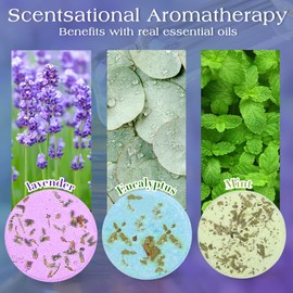 Shower Steamers Aromatherapy Birthday Gifts for Women - 12 Pack Mothers Day Gifts,Gifts for Grandma,Wife,Mothers,Stress Relief and Relaxation Gifts for Women and Men,Created Your Own Home SPA