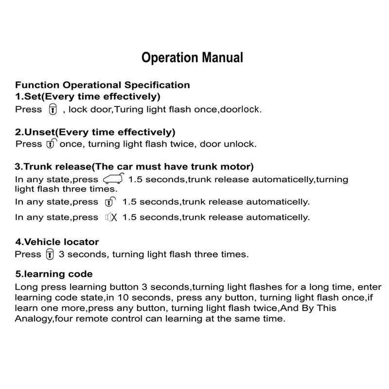 X AUTOHAUX 4 Doors Central Lock Locking System Car Keyless
