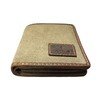 Mala Leather Canvas & Hunter Leather Note, Card & ID