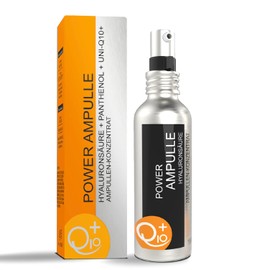 Uniq10ue Ampulle mit Q10, vegan, Bio-Hyaluronsäure, Anti-Aging, Feuchtigkeit, Intensivkur für Gesicht, Hals und Dekolleté, Made in Germany, 100 ml