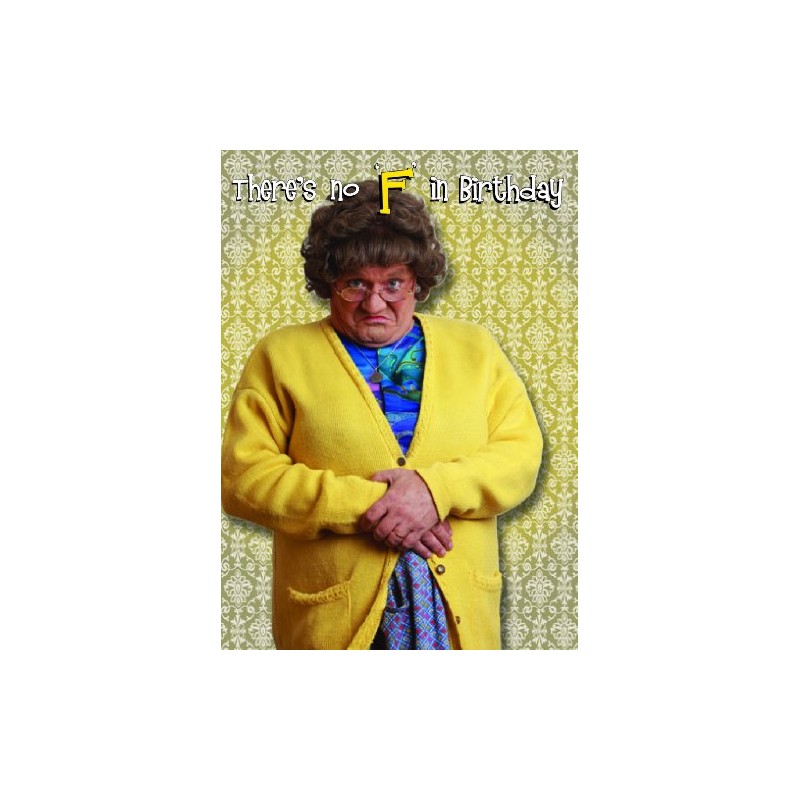 Mrs Brown's Boys MB001 General Birthday Card Multi Colour