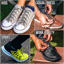 KeepTied Elastic laces (no tying), reflective, yellow, Einheitsgröße