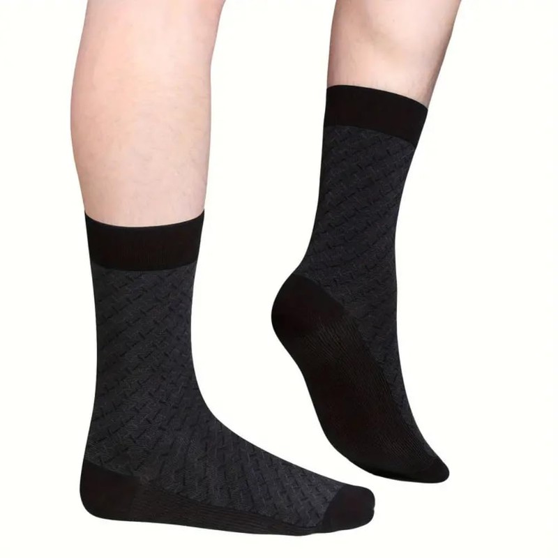 YUEDGE Men's Business Socks, Deodorizing, Bamboo Fiber, Antibacterial, Men's Socks,