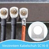 Pack of 20 cable lugs, pipe cable lugs, M8, SC16-8,