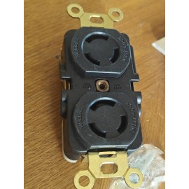 Hubbell Twist Lock Duplex Receptacle HBL7580