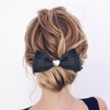 LMYMHMLM 2pcs Black hair bows for girls, cute bow hair