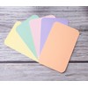 Sowaka 100 Pcs Mini Cards Blank Colorful Round Corner Cardboard