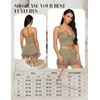 RSLOVE Pajamas Set Women's V-Neck Sleeveless Sleepwear PJ Set Soft