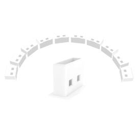 10 tapones USB para tapa antipolvo, enchufes USB tipo A, protectores de puerto USB, tapones protectores para tapones antipolvo para puertos USB A hembra (blanco)