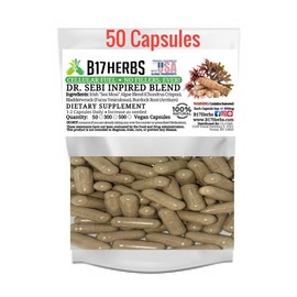B17 Herbs Dr Sebi Inspired Blend - Irish Moss | Bladderwrack | Burdock Root 50 Veg. Caps