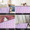Fluffy Dog Blankets with Paw Print - Super Soft Warm