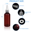 DTDNZKN 4 Pack 1 Oz (30ml) Amber Plastic Essential Oil