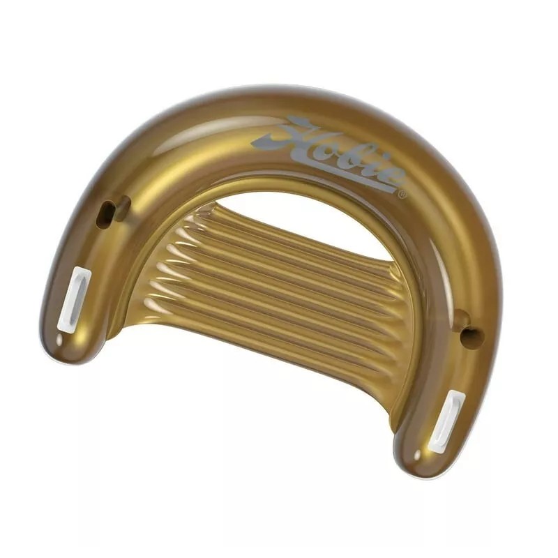 Hobie Crescent Lounger Gold Float With Cup And Phone Holder,