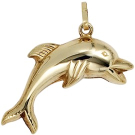 Jobo Locket 333 Gold Dolphin Regenbogen [Jewellery]