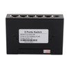 5 Port 10/100Mbps Ethernet Switch Plug and Play Unmanaged Home