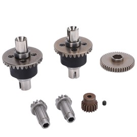 SPYMINNPOO RC Differential Gear Kit, High Hard Alloy Construction, Easy Installation, RC Car Accessories 1:16 Scale, SCY 16101 16102 16103