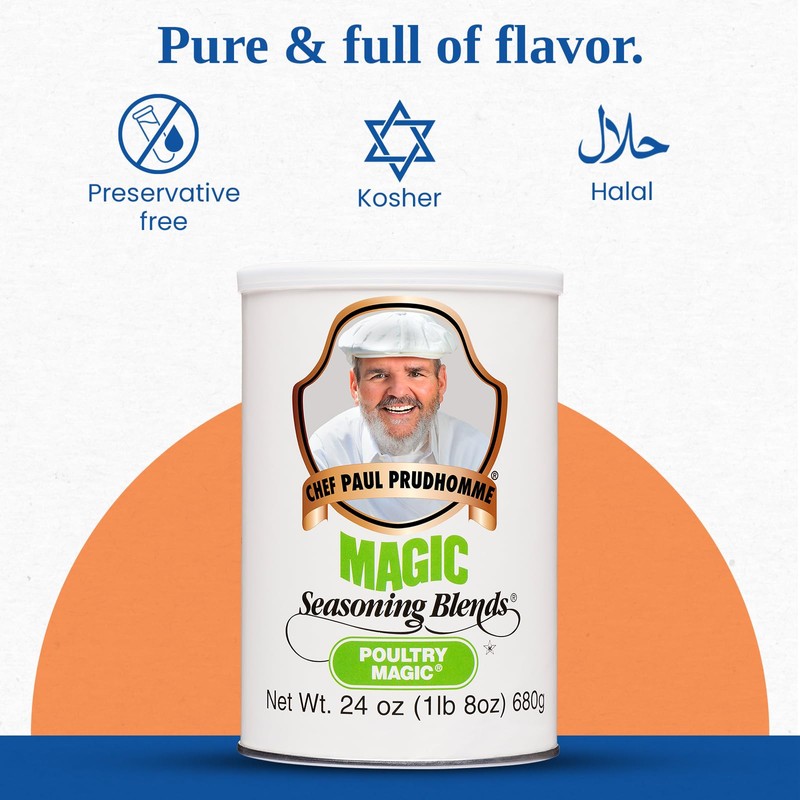 Chef Paul Magic Seasonings Blends Poultry Magic Seasoning | MSG-Free