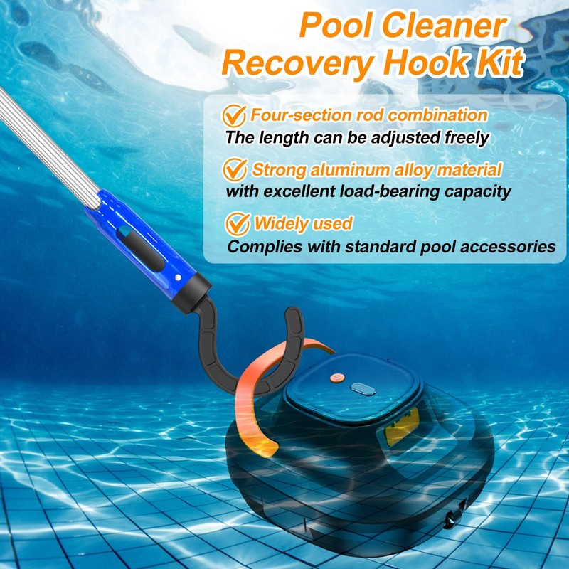 Pool Pole Hooks for Robotic Pool Cleaner with 2 PCS