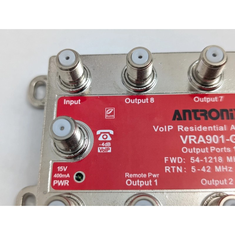 ANTRONIX VRA901-G2/ACP 1.2 GHz VoIP Residential Digital Coaxial Amplifier 9-Port