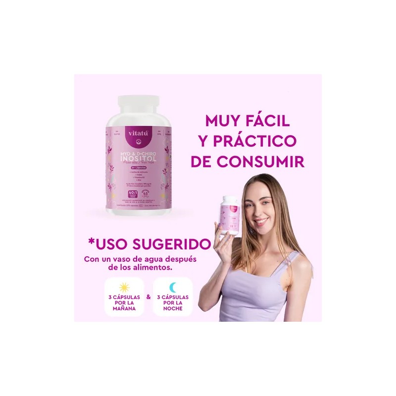 Vitat Myo Inositol D-chiro Cpsulas Sabor Sin sabor
